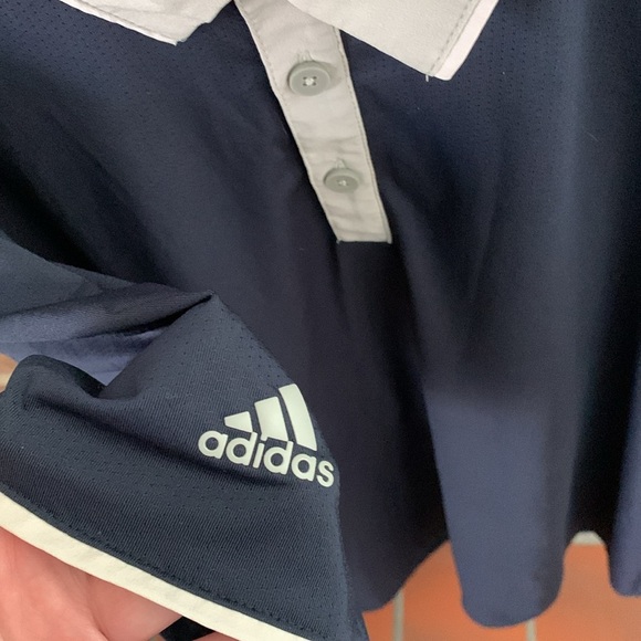Mens Adidas Climacool Golf Polo, 2XL, Blue - Picture 4 of 7